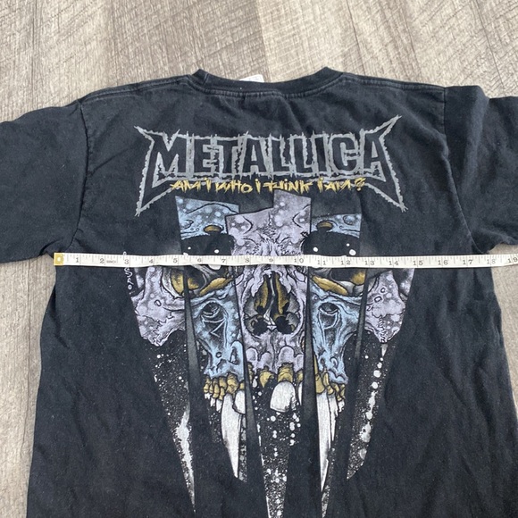 METALLICA am I who I think I am band tee. Womens small youth large rock band tee - Picture 7 of 8